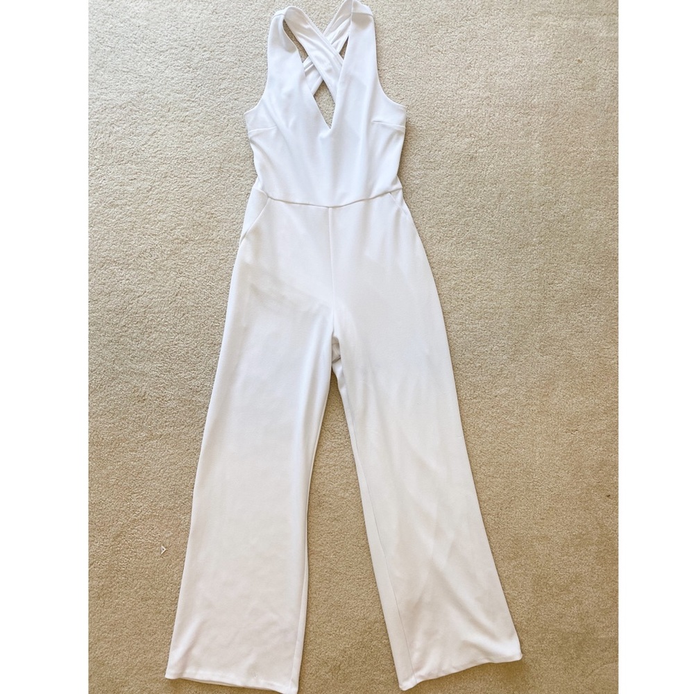 Express White Jumpsuit